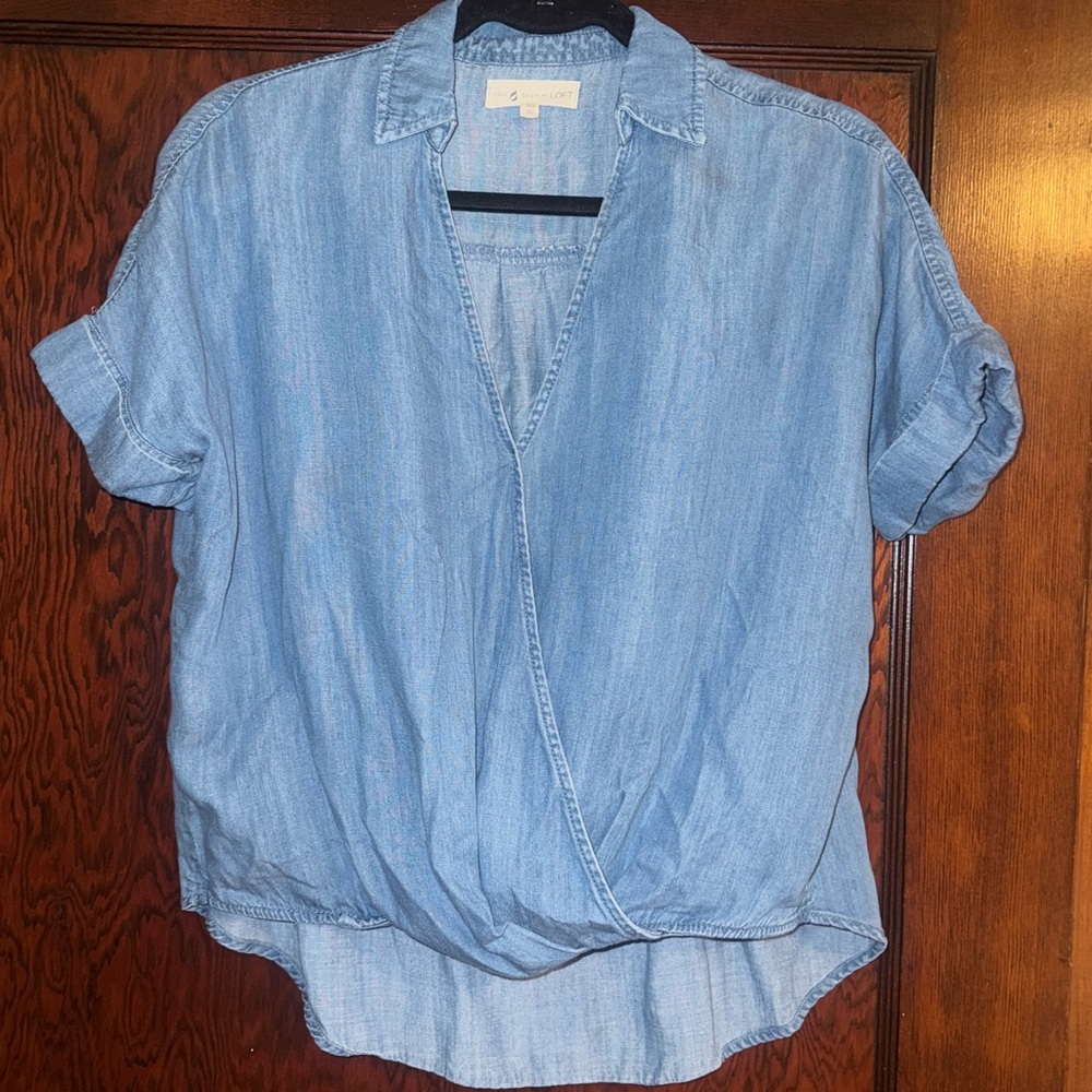 Lou & Grey by Loft chambray top